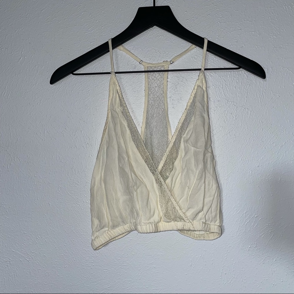Urban Outfitters Kimchi Blue Sheer Lace Crop Top